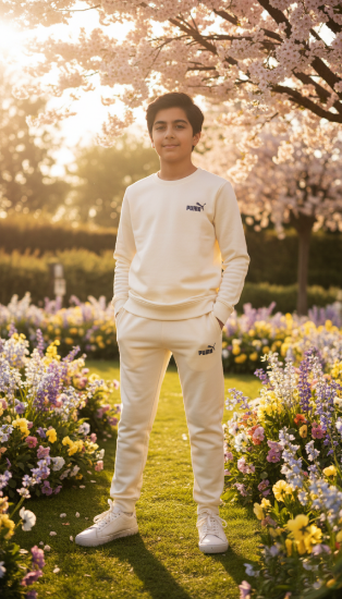 صورة طقم ربيعي سكري ولادي وبناتي من pu